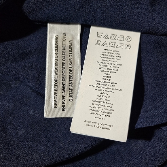 NEW Michael Kors Belted Mixed Plaid Georgette Dress Handkerchief Semi Sheer XS - Picture 14 of 14